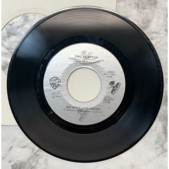 Eric Clapton See What Love Can Do / Shes Waiting 45 Classic Rock 80s Vinyl - Picture 6 of 6